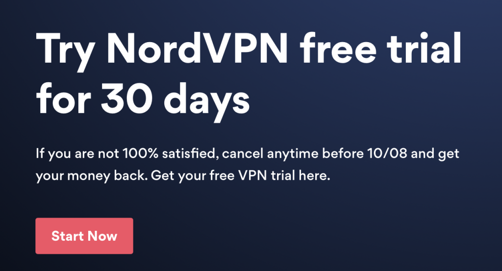 nordvpn 30 day money back